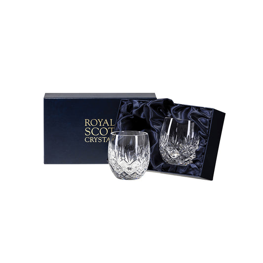 Royal Scot Crystal Edinburgh Barrel Tumblers Set of 2