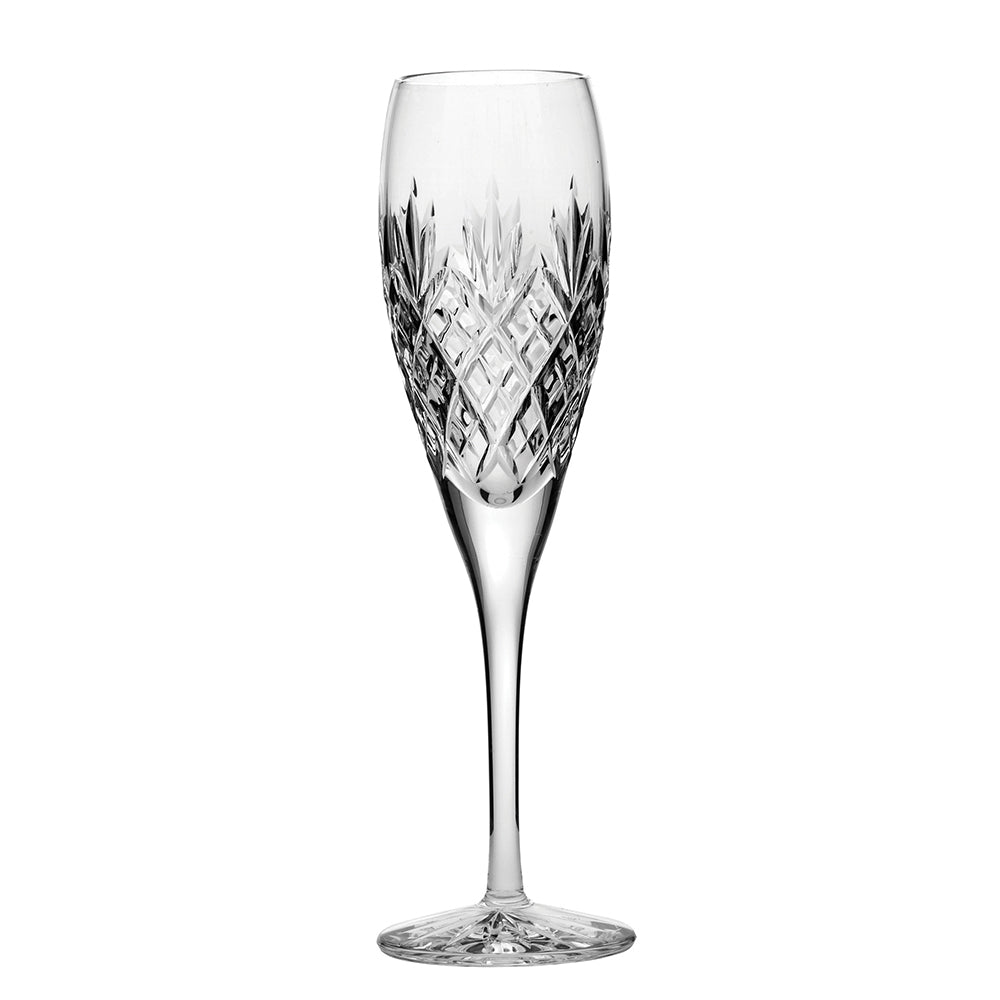 Royal Scot Crystal Edinburgh Champagne Flute Set of 6