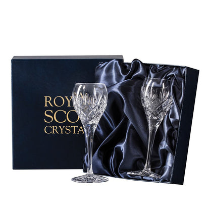 Royal Scot Crystal Edinburgh Port/Sherry Glass Set of 2