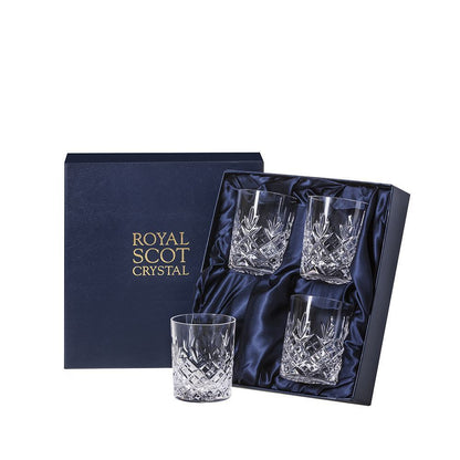 Royal Scot Crystal Edinburgh Whisky Tumbler Set of 4