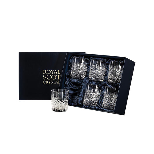 Royal Scot Crystal Edinburgh Large Tumbler Set of 6