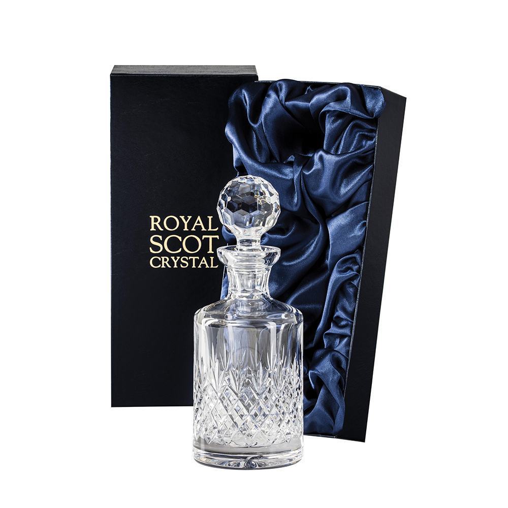 Royal Scot Crystal Edinburgh Single Malt Round Spirit Decanter