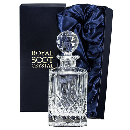 Royal Scot Crystal Edinburgh Square Spirit Decanter