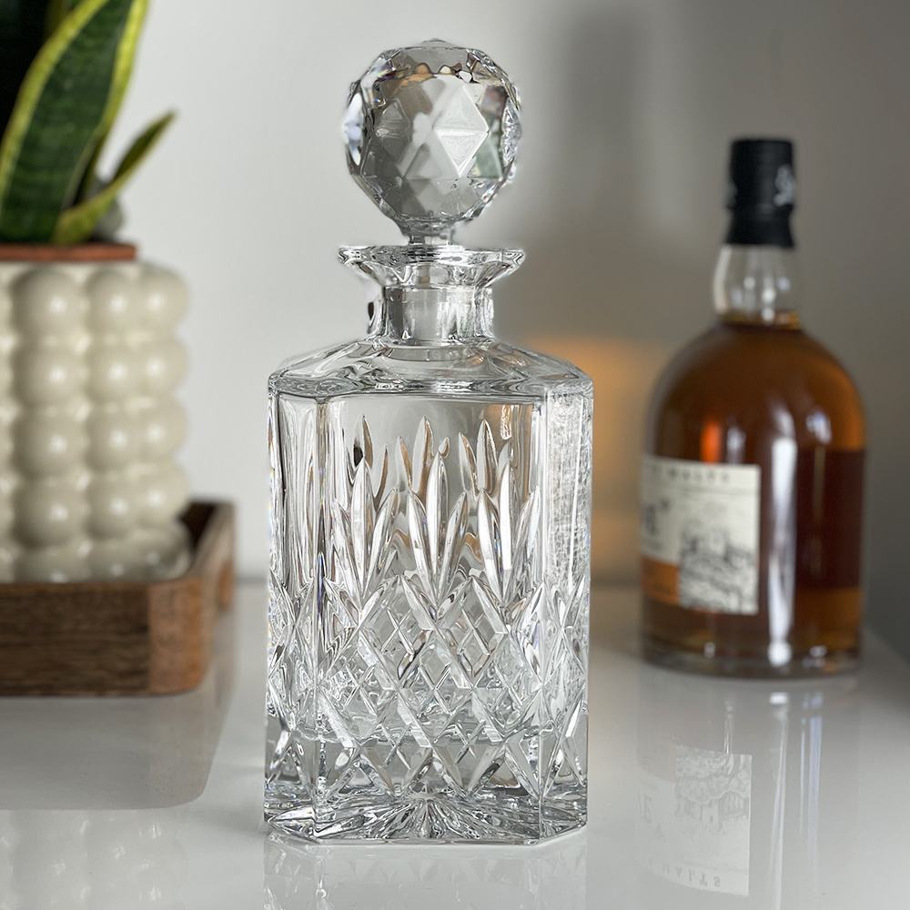 Royal Scot Crystal Edinburgh Square Spirit Decanter