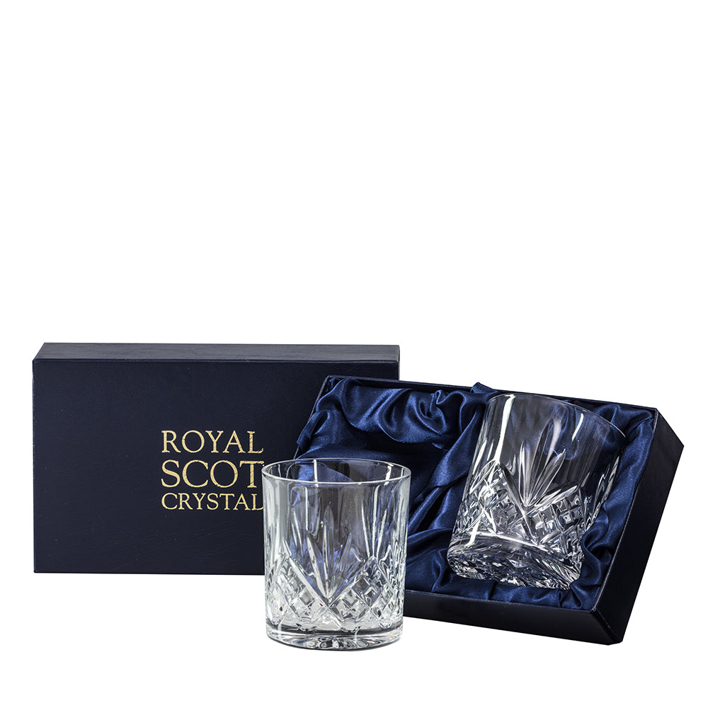 Royal Scot Crystal Highland Large Tumbler Pair