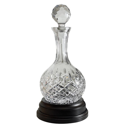 Royal Scot Crystal London Hogget Decanter with Mahogany Base