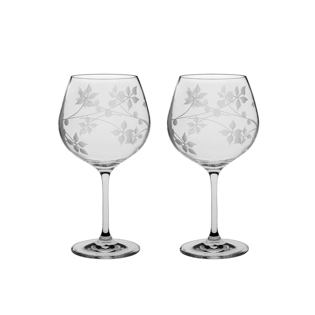 Royal Scot Crystal Juniper G & T Copa Glass Set of 2