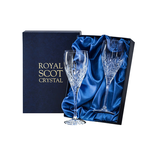 Royal Scot Crystal London Large Wine Glass Set of 2