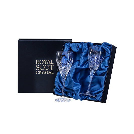 Royal Scot Crystal London Wine Glass Set of 2