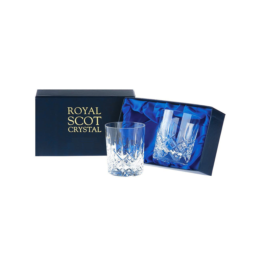 Royal Scot Crystal London Whisky Tumblers Set of 2