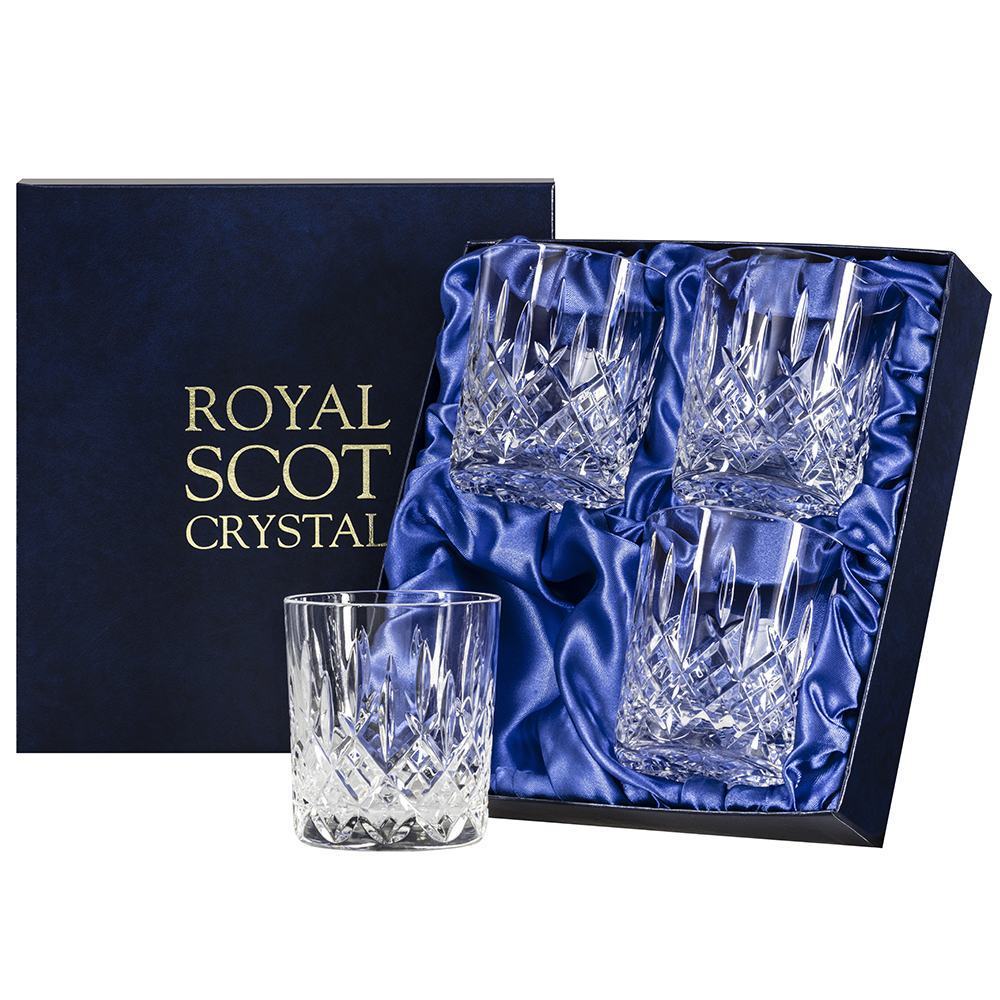 Royal Scot Crystal London Large Tumbler Set of 4