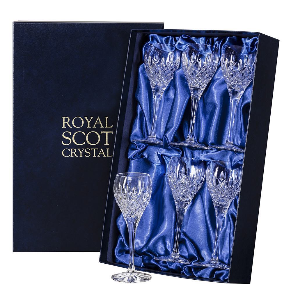 Royal Scot Crystal London Sherry Glass Set of 6