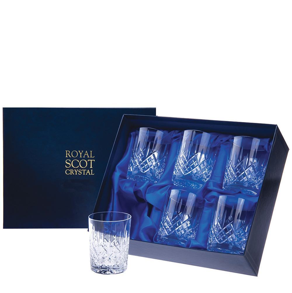 Royal Scot Crystal London Whisky Tumblers Set of 6