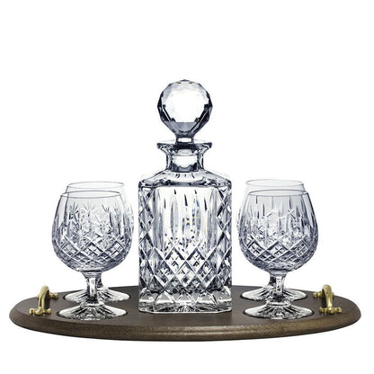 Royal Scot Crystal London Brandy Club Tray Set