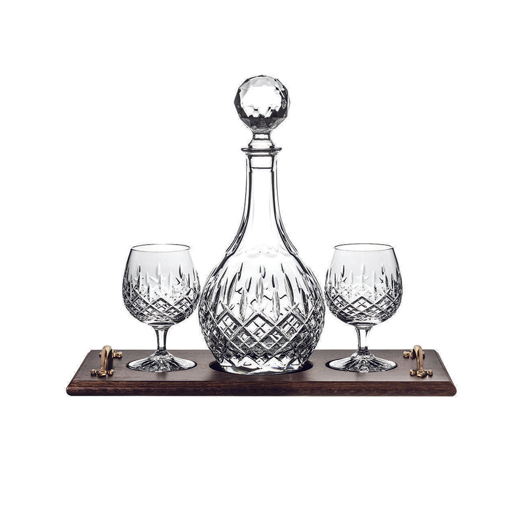 Royal Scot Crystal London Brandy Tray Set