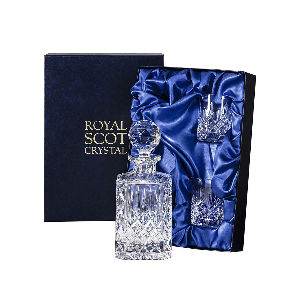 Royal Scot Crystal London Whisky Set