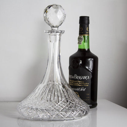 Royal Scot Crystal London Ships Decanter