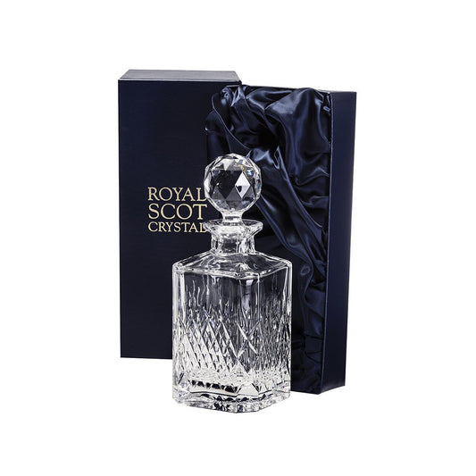 Royal Scot Crystal Mayfair Square Spirit Decanter