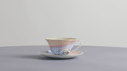 Wedgwood Butterfly Bloom Blue Teacup and Saucer