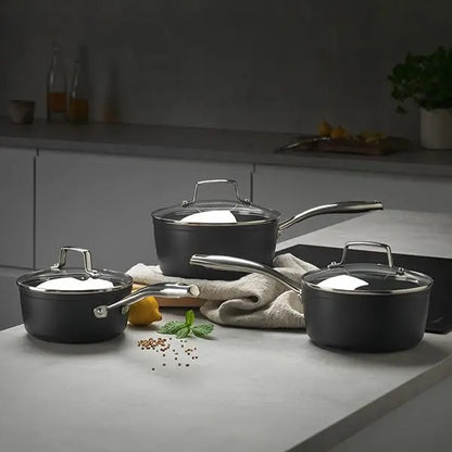 Stellar Rocktanium 3 Piece Saucepan set, Non-Stick