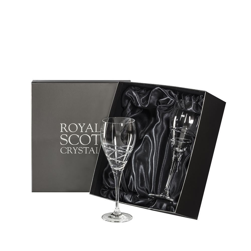 Royal Scot Crystal Skye Tall Large Wine Glass Set of 2