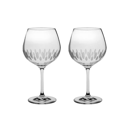 Royal Scot Crystal Zest G & T Copa Glass Set of 2