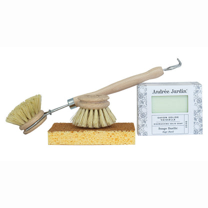 Andree Jardin Natural Dishwashing Set - Sage/Basil-Goviers