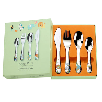 Arthur Price Jungle 4 piece Child's cutlery set-Goviers