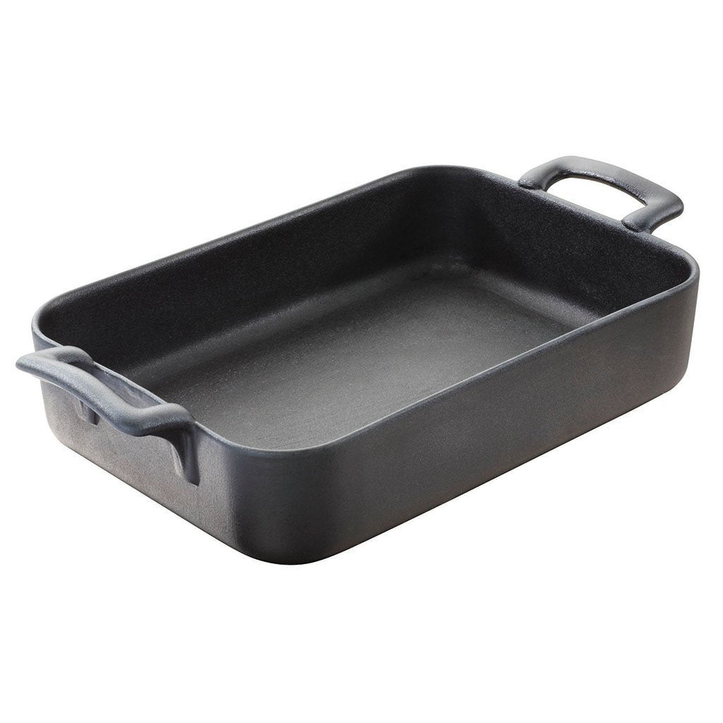 Revol Belle Cuisine Rectangular Satin Black Roasting Dish Large-home-Goviers