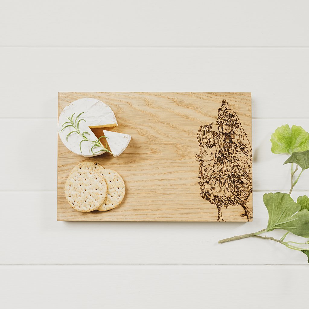 Selbrae House Chicken Oak Serving board-home-Goviers