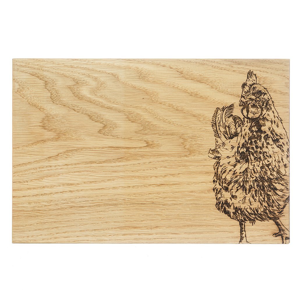 Selbrae House Chicken Oak Serving board-home-Goviers