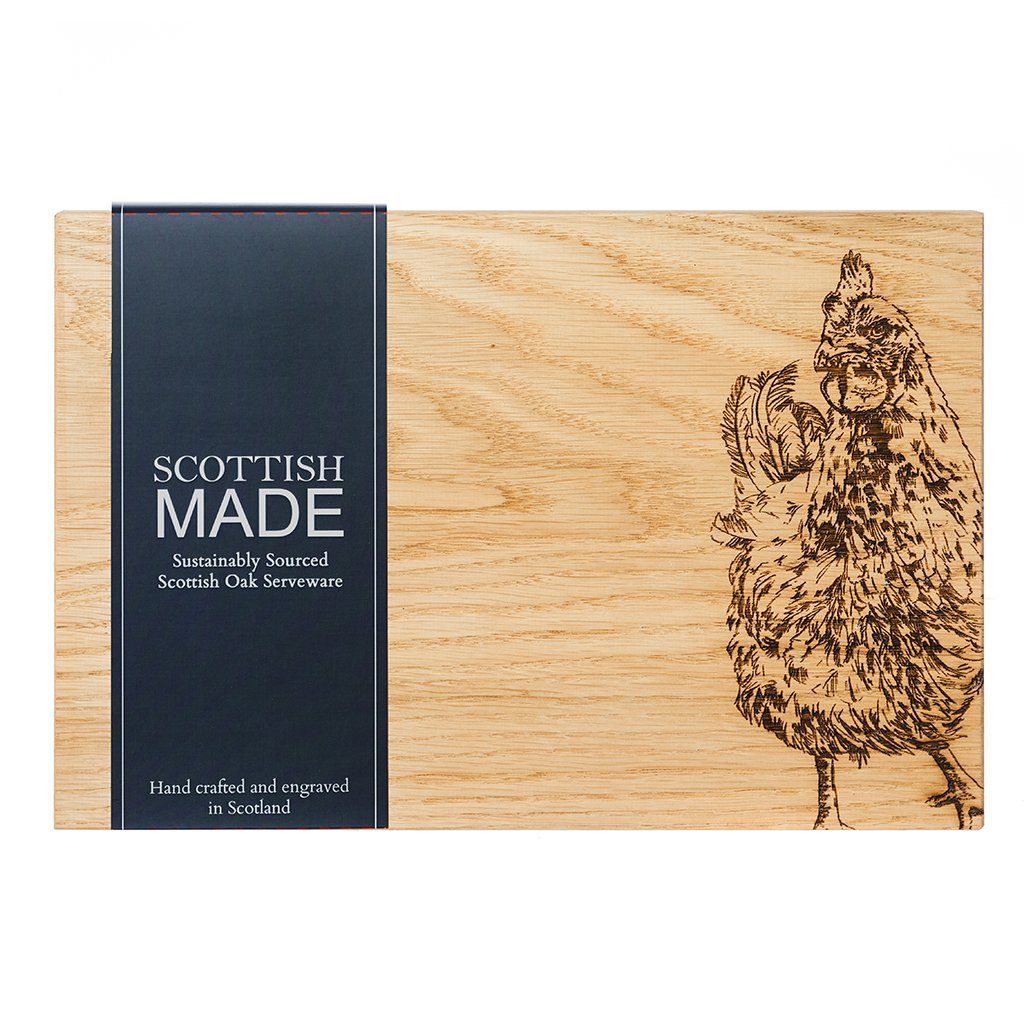 Selbrae House Chicken Oak Serving board-home-Goviers