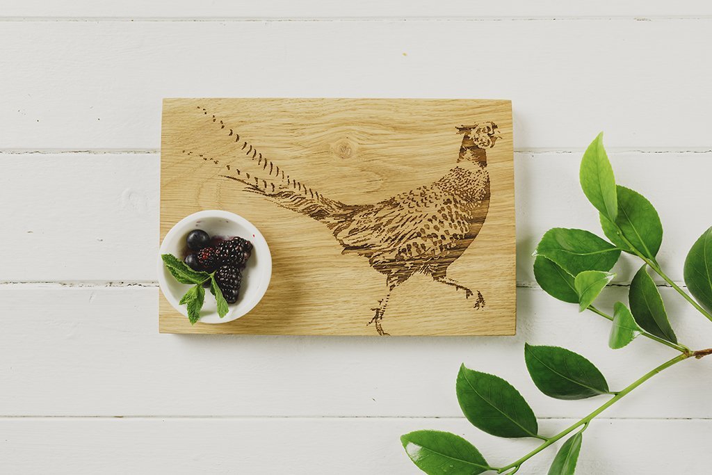 Selbrae House Pheasant Oak Serving Board-home-Goviers